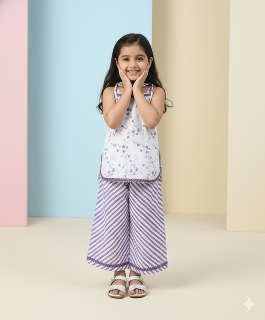 Lavender Blossom Cotton Co-ord Set