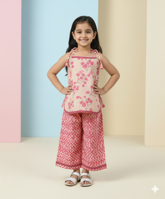 Blush Bloosom Cotton Co-ord Set