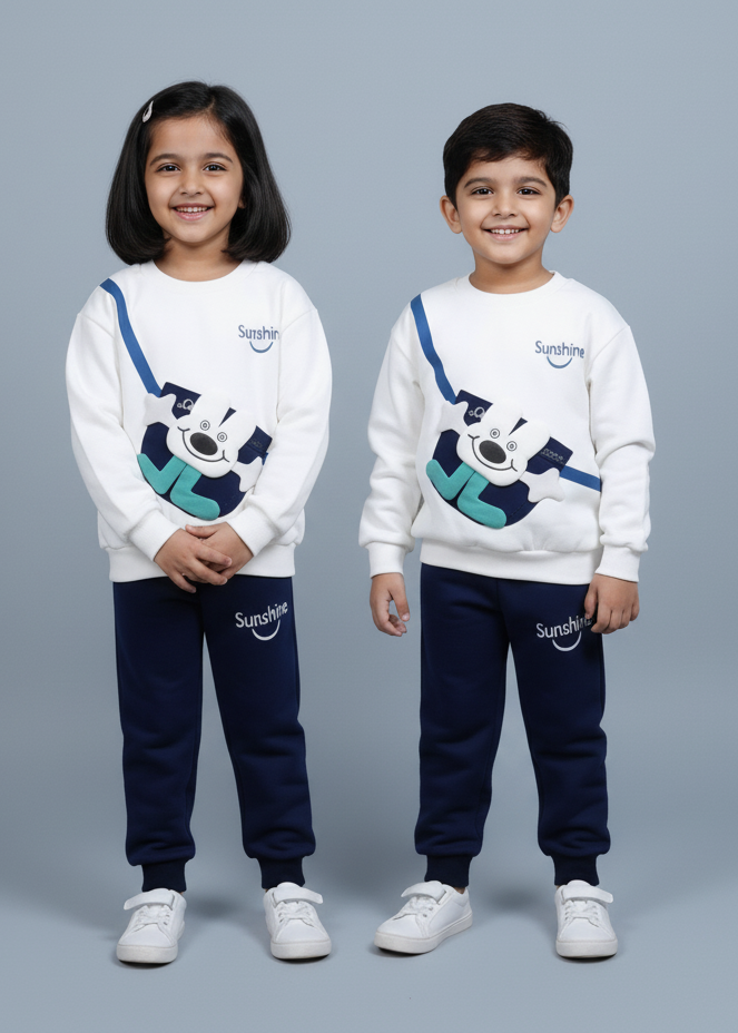 Unisex Blue Sweatshirt & Jogger Set