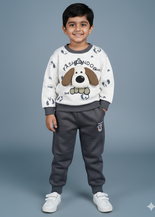 Unisex Grey Sweatshirt & Jogger Set