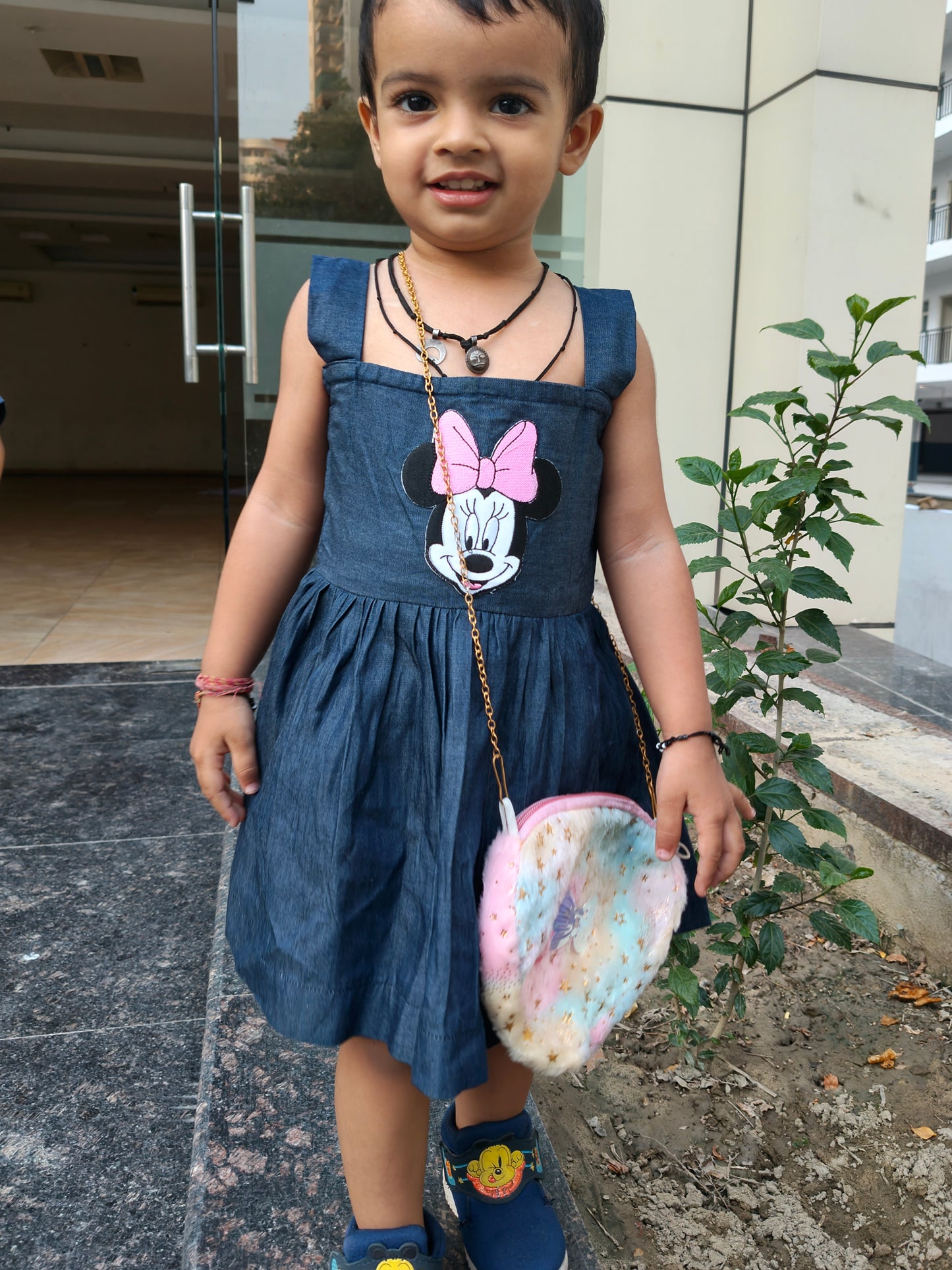 Minnie Magic Cotton Denim Dress