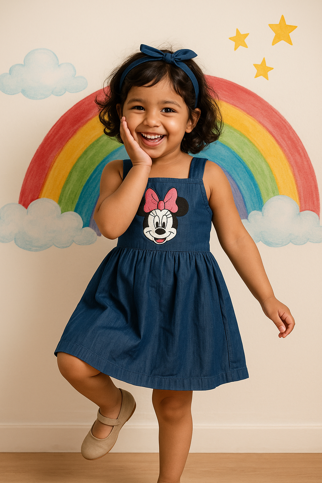 Minnie Magic Cotton Denim Dress