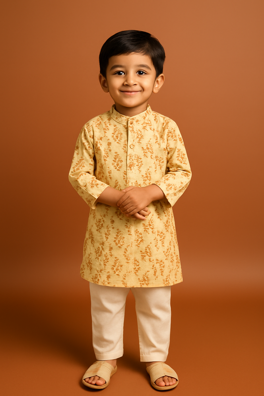 Sunshine Bloom Kurta Pajama Set
