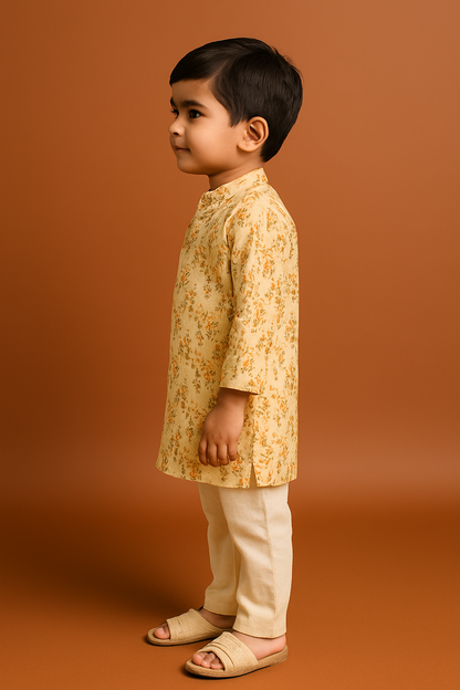 Sunshine Bloom Kurta Pajama Set