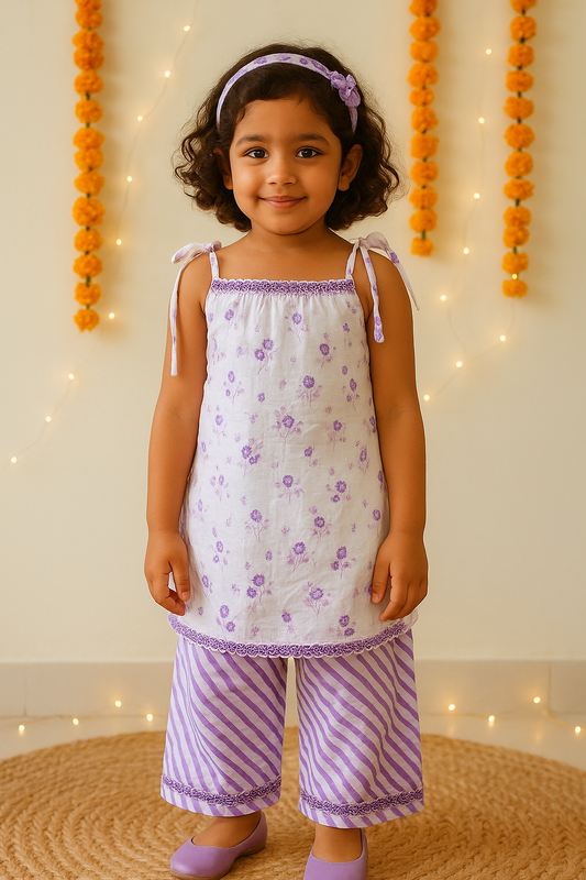 Lavender Blossom Cotton Co-ord Set