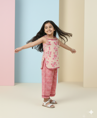 Blush Bloosom Cotton Co-ord Set