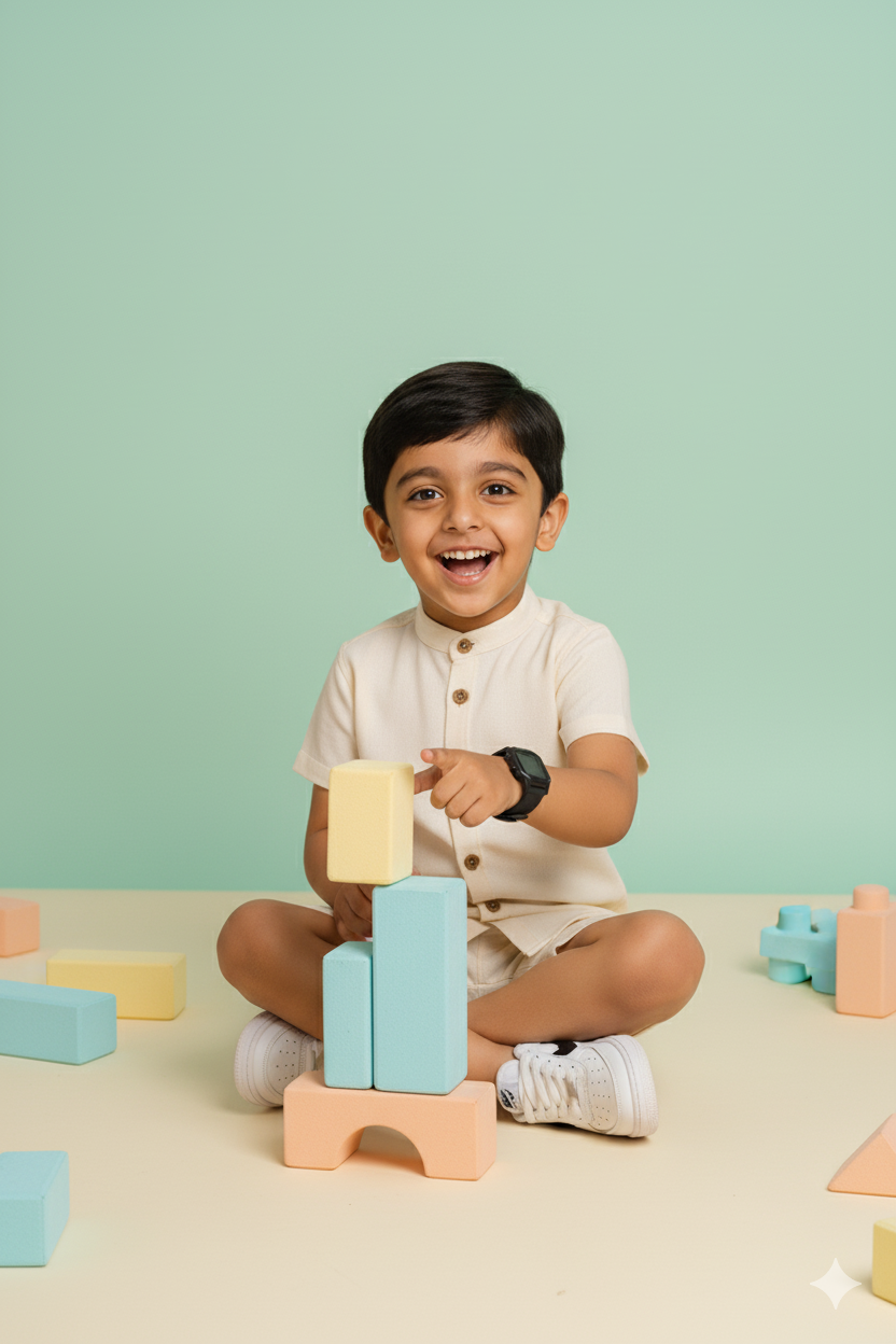 Ivory Charm 100% Cotton Flex Shirt Short Set