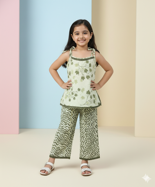 Neem Leaf Ethnic Co-ord Set