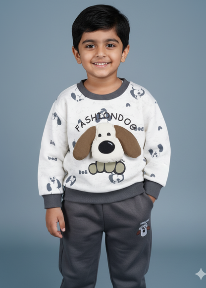 Unisex Grey Sweatshirt & Jogger Set