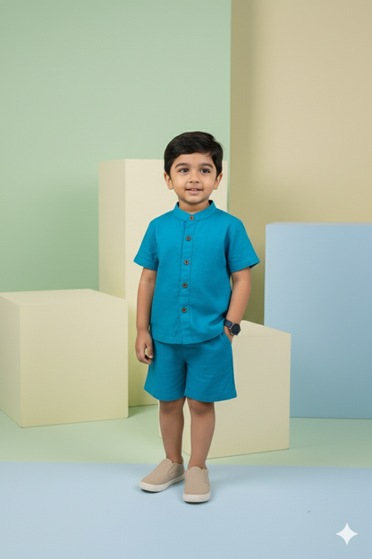 Aqua Star 100% Cotton Short Set