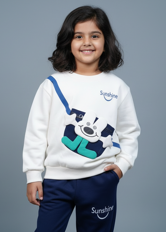 Unisex Blue Sweatshirt & Jogger Set