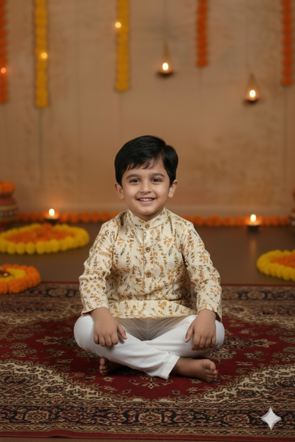 Sunshine Bloom Kurta Pajama Set