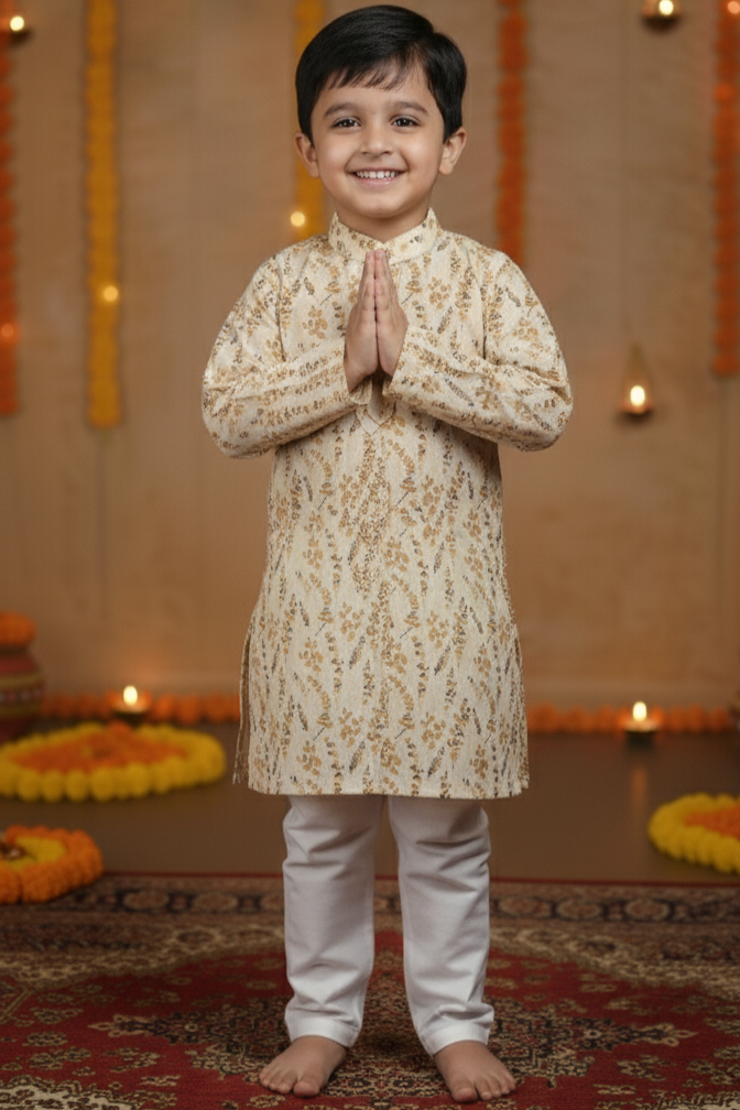 Sunshine Bloom Kurta Pajama Set