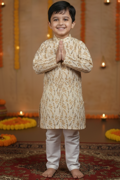 Sunshine Bloom Kurta Pajama Set