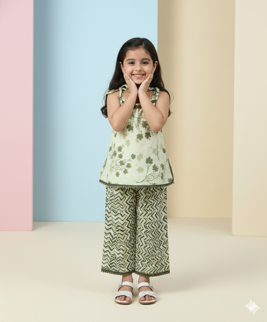 Neem Leaf Ethnic Co-ord Set