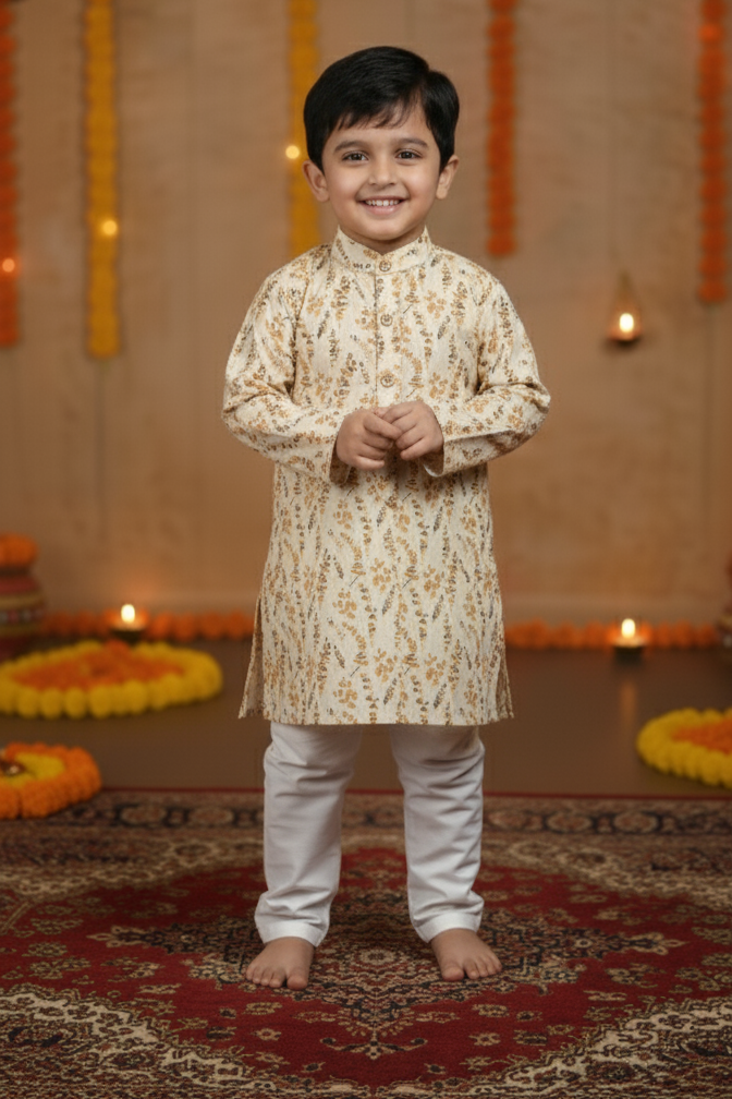 Sunshine Bloom Kurta Pajama Set