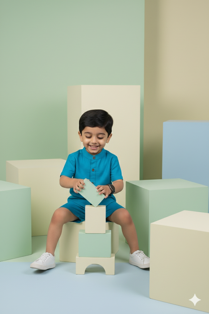 Aqua Star 100% Cotton Short Set