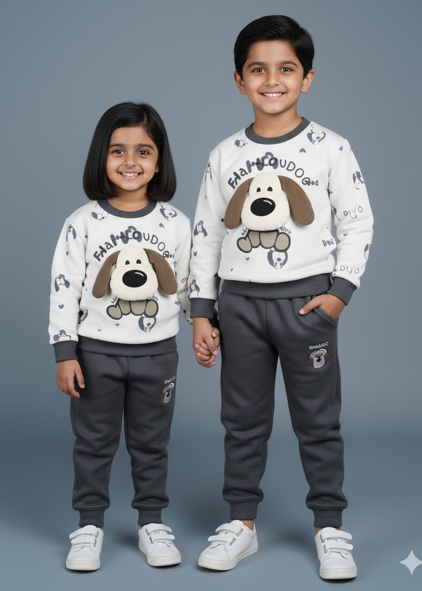 Unisex Grey Sweatshirt & Jogger Set