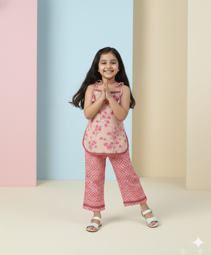 Blush Bloosom Cotton Co-ord Set