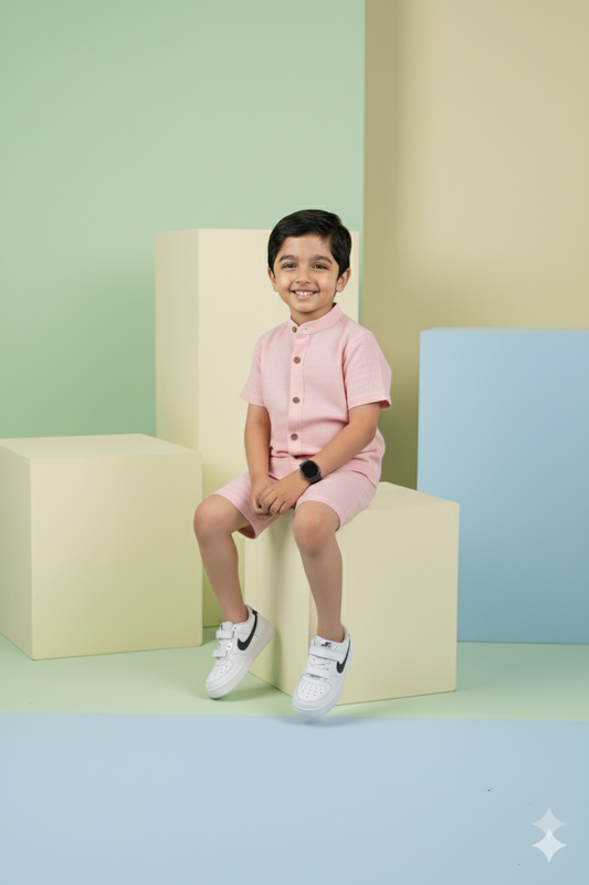 Pastel Prince 100% Cotton Short Set