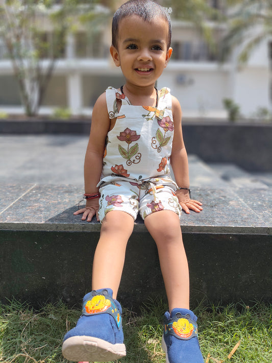 Jungle Chirp Cotton Lined Shorts Set