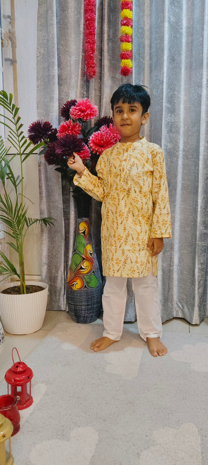 Sunshine Bloom Kurta Pajama Set
