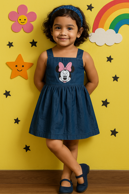 Minnie Magic Cotton Denim Dress
