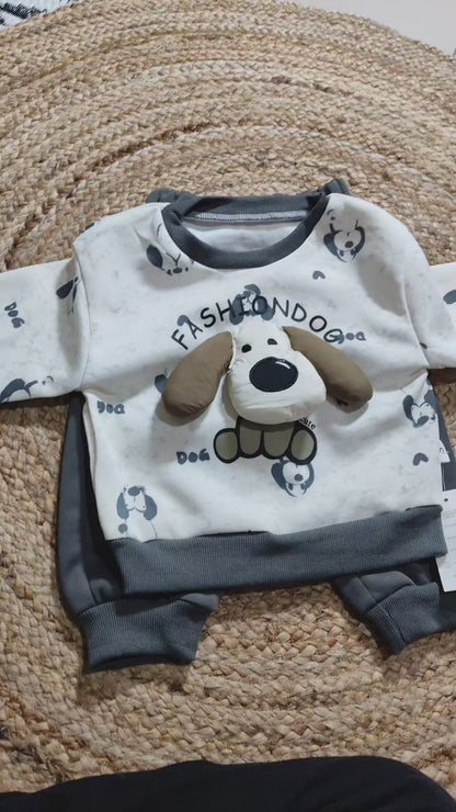 Unisex Grey Sweatshirt & Jogger Set