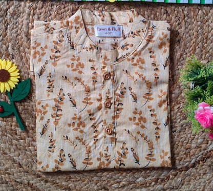 Sunshine Bloom Kurta Pajama Set